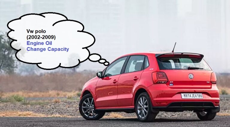 Vw polo (2002-2009) Engine Oil Change Capacity